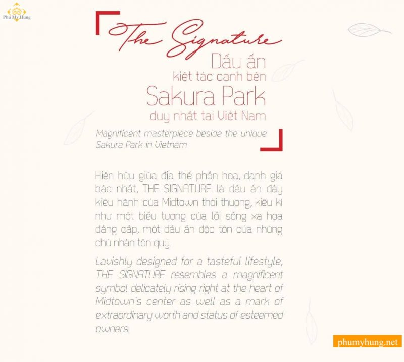 Căn Hộ The Signature Phú Mỹ Hưng Quận 7 - Bảng giá 2026 4 midtown the signature M7 12 phumyhung.net