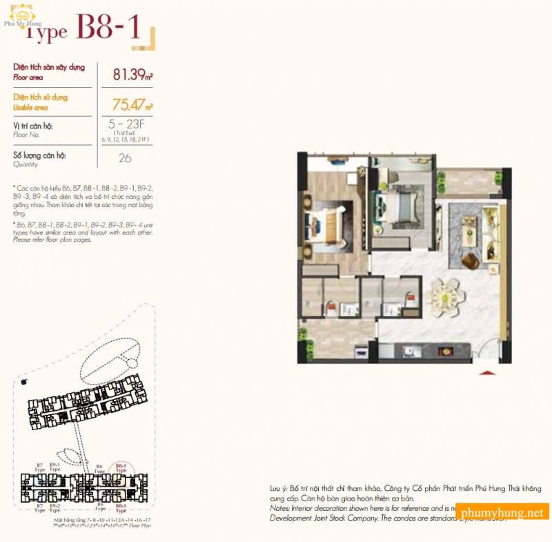 Căn Hộ The Signature Phú Mỹ Hưng Quận 7 - Bảng giá 2026 32 midtown the signature M7 29 phumyhung.net