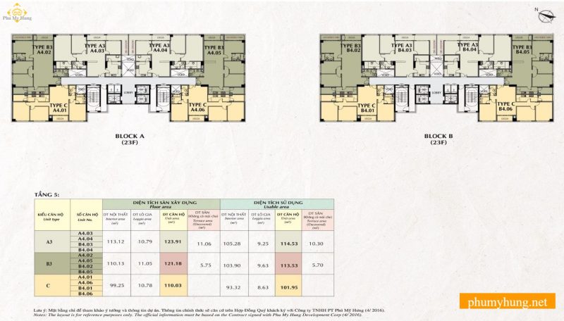Mặt bằng tầng 5