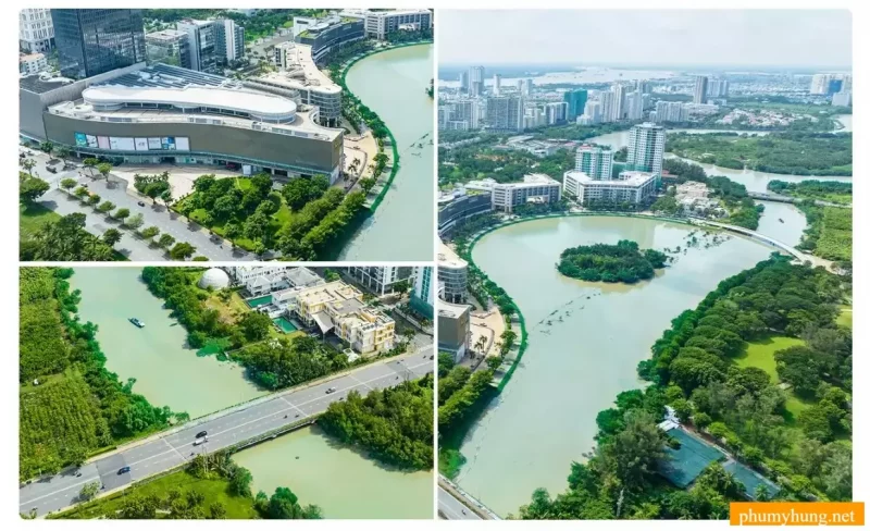 Hồ Bán Nguyệt Phú Mỹ Hưng - Trái Tim Xanh Lung Linh Giữa Lòng Quận 7 13 ho ban nguyet 3